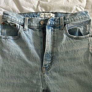 A&F ultra high rise 90s straight jeans